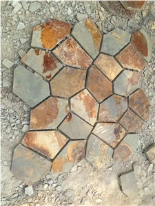 Cheap Rust Slate Flagstone Paving for Walkway