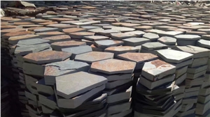 Cheap Rust Slate Flagstone Paving for Walkway