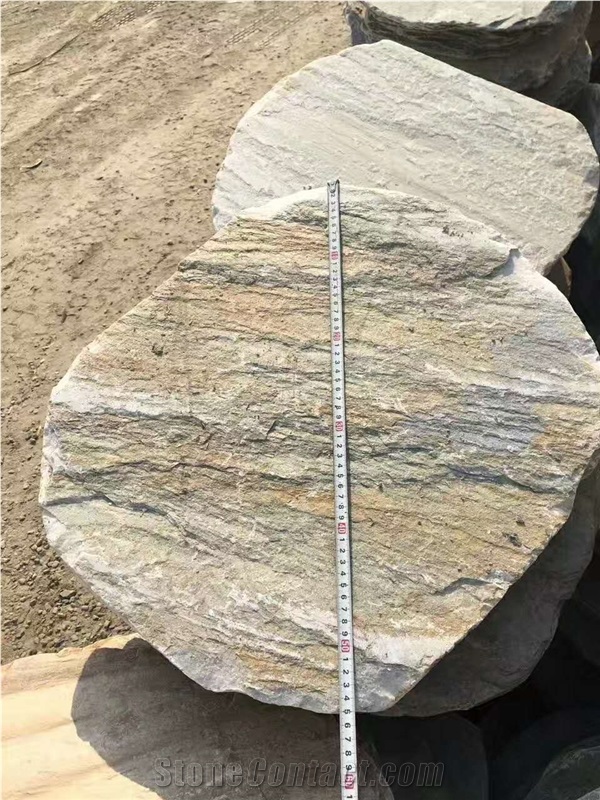 Tumbled Slate Stepping Stone Garden Paver Round Shape