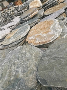 Tumbled Slate Stepping Stone Garden Paver Round Shape