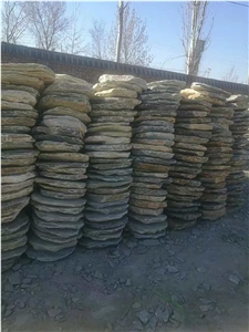 Tumbled Slate Stepping Stone Garden Paver Round Shape