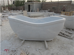 White Marble Bathtub