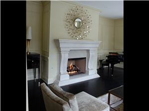 White Marble Fireplace Mantel Surround Uk Style Simple Design Hearth