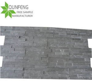 Antacid Split Surface Natural Black Stone Veneer Culture Slate Wall,Ledgestone for Cladding