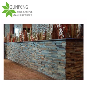 China Popular Rusty Slate Stacked Stone, China Rust Slate Cultured Stone,Stone Corner