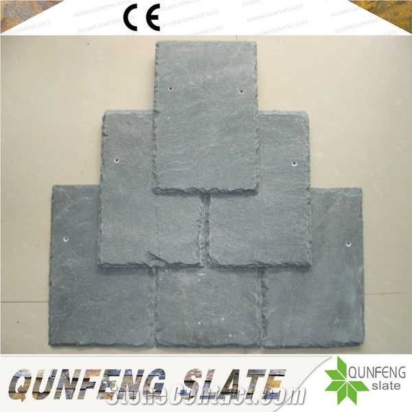 China Square Shape Black Roof Slate Tiles for Cladding and Roofing