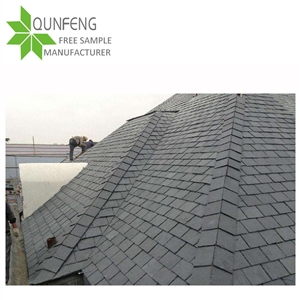 Chinese Manufacturer Direct Natural Black Stone Tile Round Slate Roofing,Tile Roof Stone