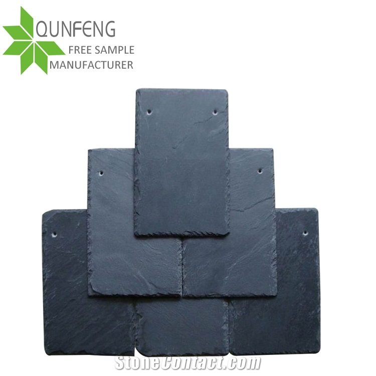 Chinese Manufacturer Direct Natural Black Stone Tile Round Slate Roofing,Tile Roof Stone