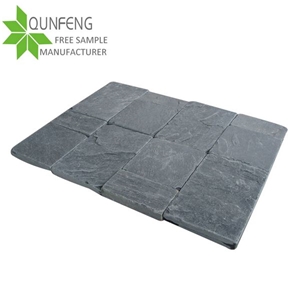 Cut-To-Size Stone Form and Erosion Resistance Antacid Natural Black Slate Tile Bulk Wholesale Tumbled Stones