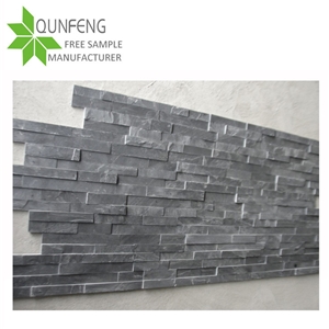 Good Quality Natural China Black Slate Z Shape Stone Corner 60x15cm,Slate Stone Wall Decor for Feature