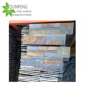 On Sale Multicolor/Golden Rusty Slate Ledgestone,Cultural Stone
