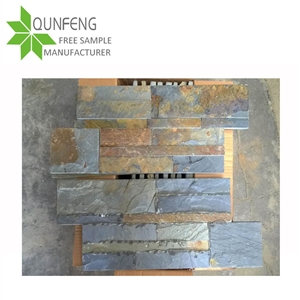 On Sale Multicolor/Golden Rusty Slate Ledgestone,Cultural Stone