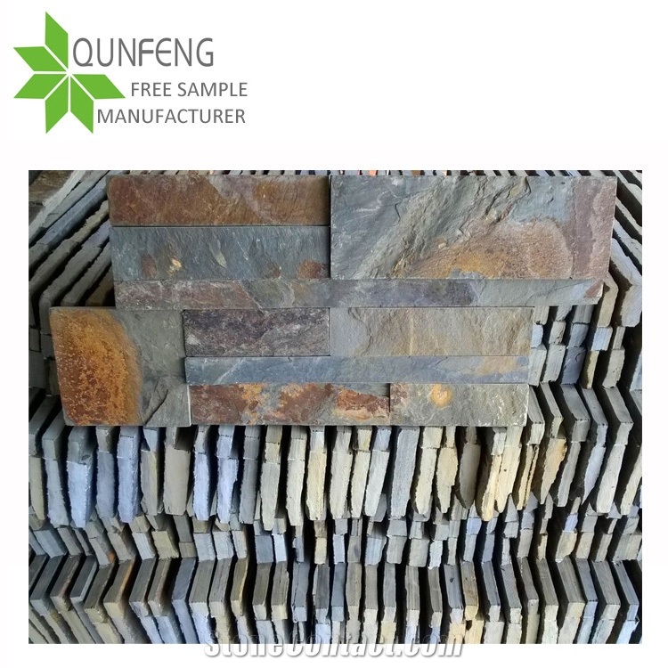 On Sale Multicolor/Golden Rusty Slate Ledgestone,Cultural Stone