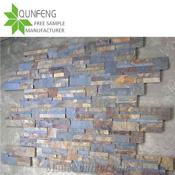 Popular S Shape Slate Wall/Slate Walling,Slate Tiles,Slate Veneer Stone for Cladding