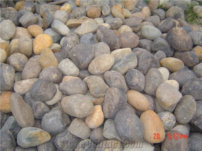 Big Natural River Unpolished Pebble Stone, Garden Walkway River Stone