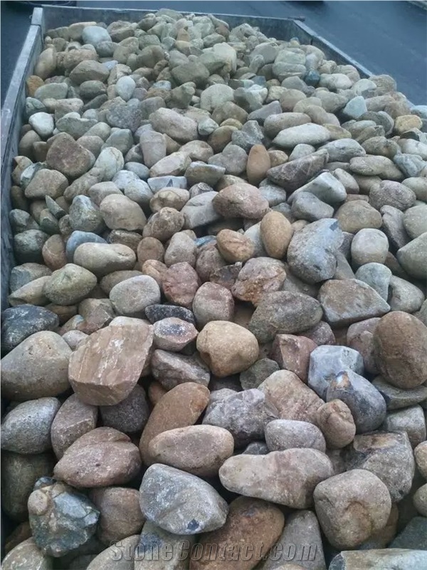 Big Natural River Unpolished Pebble Stone, Garden Walkway River Stone