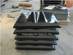 China Black Absolute Black Classic Granite Bible Upright Book Headstones Monuments