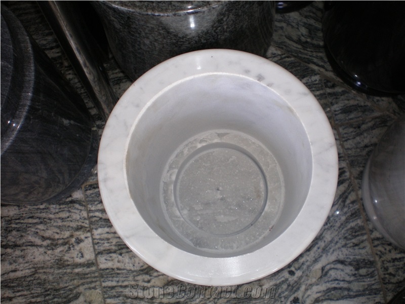 Empress White Marble Fangshan White Marble Cremation Urns