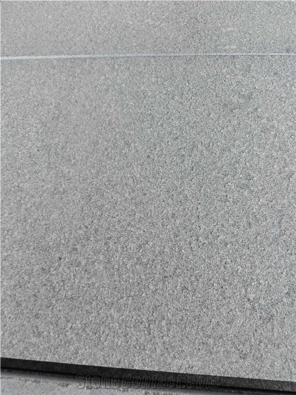 Flamed G654 Granite Tiles & Slabs, China Impala Black, Padang Dark Granite Floor Tile, Floor Covering, Dark Grey Granite