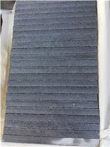 Flamed G654 Granite Tiles & Slabs, China Impala Black, Padang Dark Granite Floor Tile, Floor Covering, Dark Grey Granite
