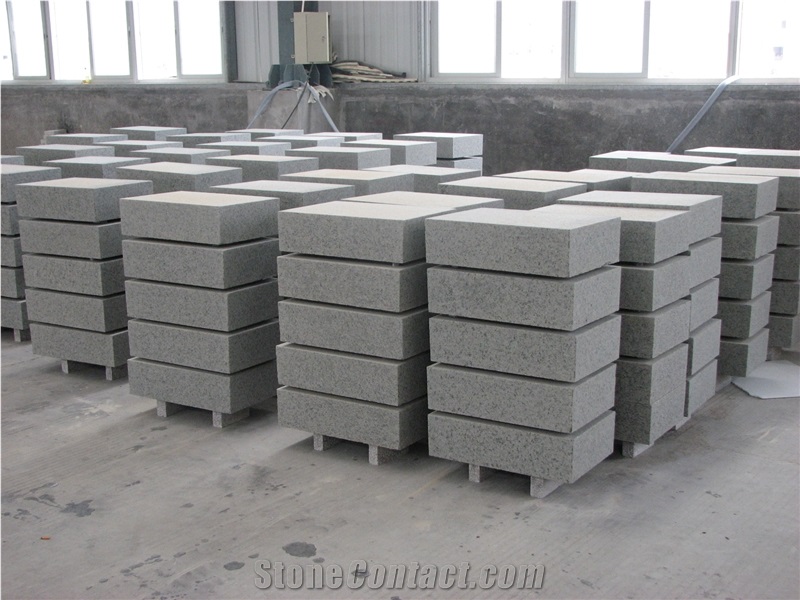 G603 Curbstones，Sesame White Silver White Star White Bianco White Kerb Stone, Light Grey Granite Road Stone,Kerbstone for Landscape