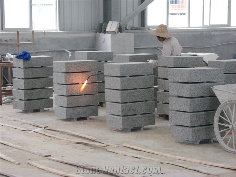 G603 Curbstones，Sesame White Silver White Star White Bianco White Kerb Stone, Light Grey Granite Road Stone,Kerbstone for Landscape