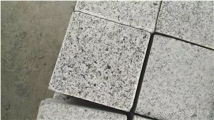 G603 Paving Stone, Exterior Landscaping Stones Walkway Stepping Cobble, Granite Flamed Cobblestone G603, Grey Granite Cobblestone