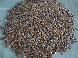 Red Polished Pebble Stone, Ordinary Polished Pebbles, Waxed Red River Pebble, Natural River Aggregates Pebble Walkway