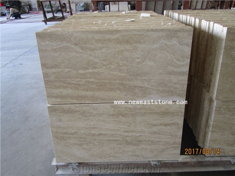 Turkey Light Beige Honed Travertine Turkish Classic Light Cream Filled Travertine Stone Wall Tiles and Floor Tile Price