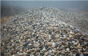Wholesale Garden Landscaping Unpolished River Pebble Stone Black River Rocks Stone and Small Stones Sale