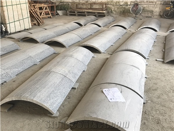 China Viscount White Granite Columns,Fantasy White Granite Outdoor /Indoor Column