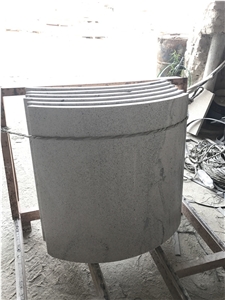 China Viscount White Granite Columns,Fantasy White Granite Outdoor /Indoor Column