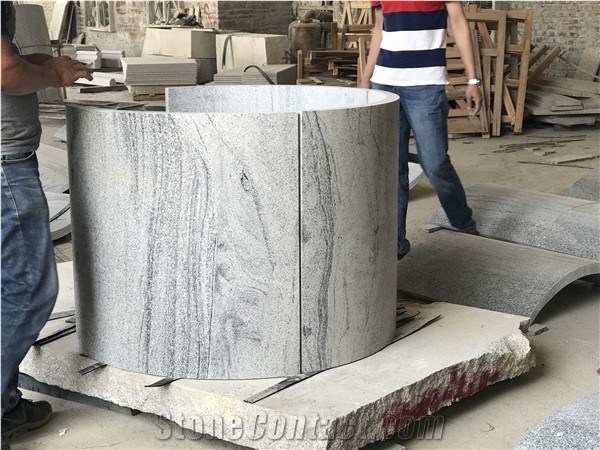 China Viscount White Granite Columns,Fantasy White Granite Outdoor /Indoor Column