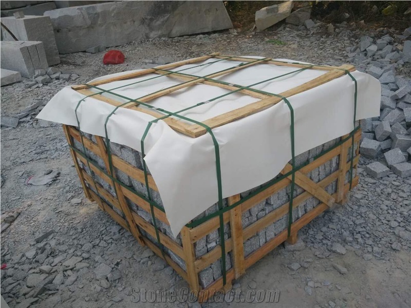 G603 Grey Granite Cube Stone & Pavers, Granite Cobble, Granite Natural Split Cobblestone for Exterior Garden Stepping