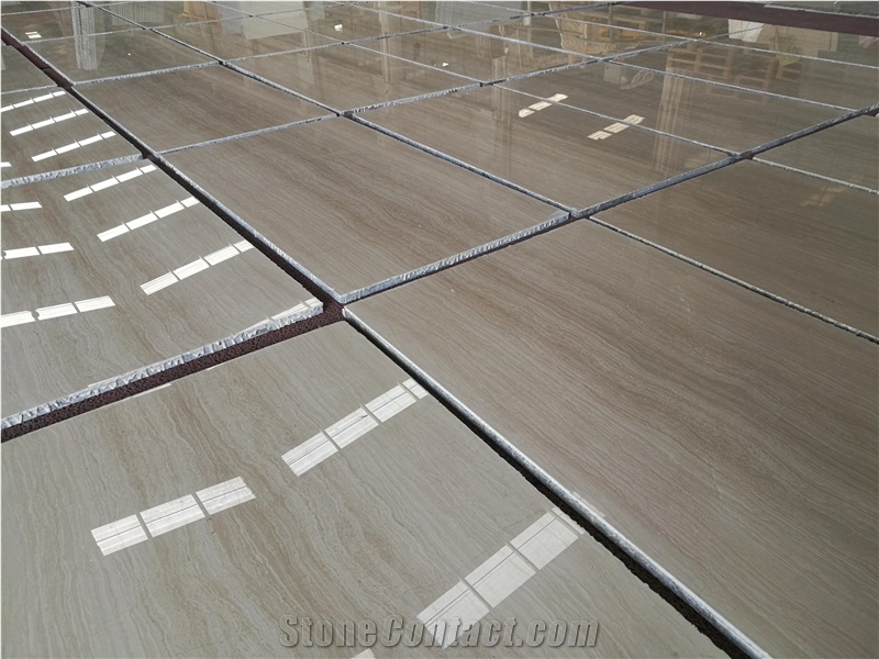 Italian Wooden Marble Composited with Aluminium Honeycomb Panels, Marble Laminated with Honeycomb Tiles