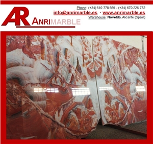 Onyx Multicolour Red Tiles & Slabs