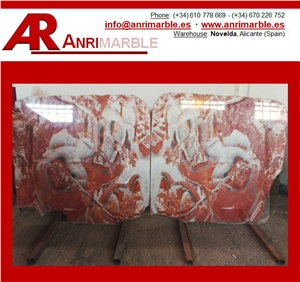 Onyx Multicolour Red Tiles & Slabs