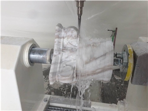 Columns on the the Machine Tool with Cnc Volakas Marble