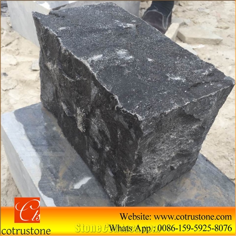 Blue Limestone Floor Pavers, Road Stone Natural Split Finished,Customized Landscaping Exterior Blue Limestone Side Stone, Natural Split Cubestone