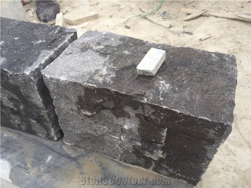 Blue Limestone Floor Pavers, Road Stone Natural Split Finished,Customized Landscaping Exterior Blue Limestone Side Stone, Natural Split Cubestone
