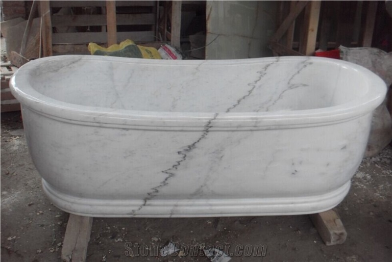 Guangxi White Bath, Marble Bathtubs,Natural Stone Bath Tub,Hotel Bathtub,House Bath Tub,Villa Bath,Marble Stone Bath
