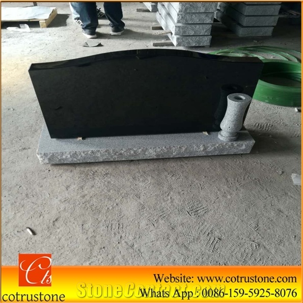 Shanxi Black Monument & Tombstone, Ghana Tombstone Africa Tombstone Monument, China Absolute Black Granite Tombstone, Memorial Monument