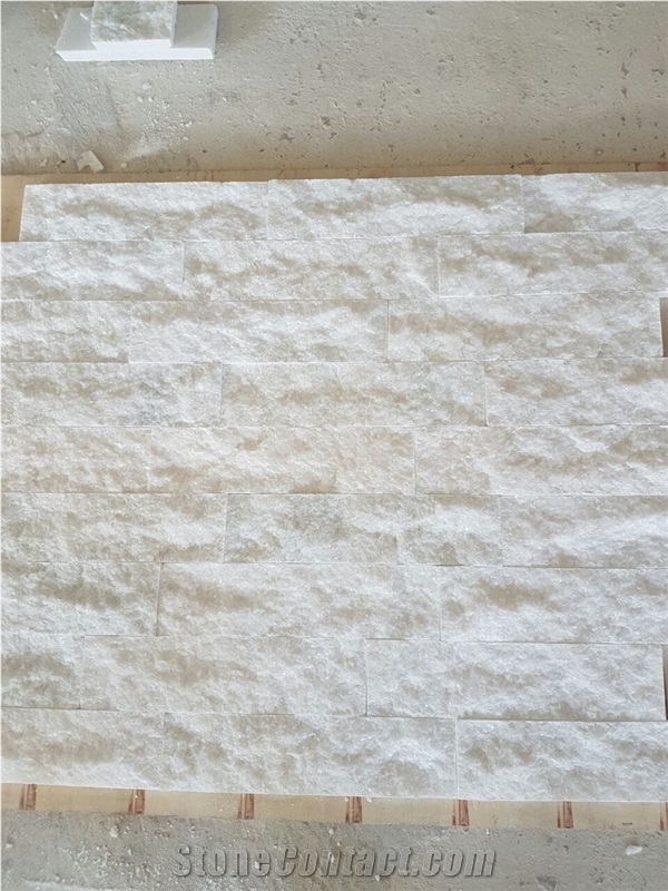 Split White Marble - Wall Cladding Marble