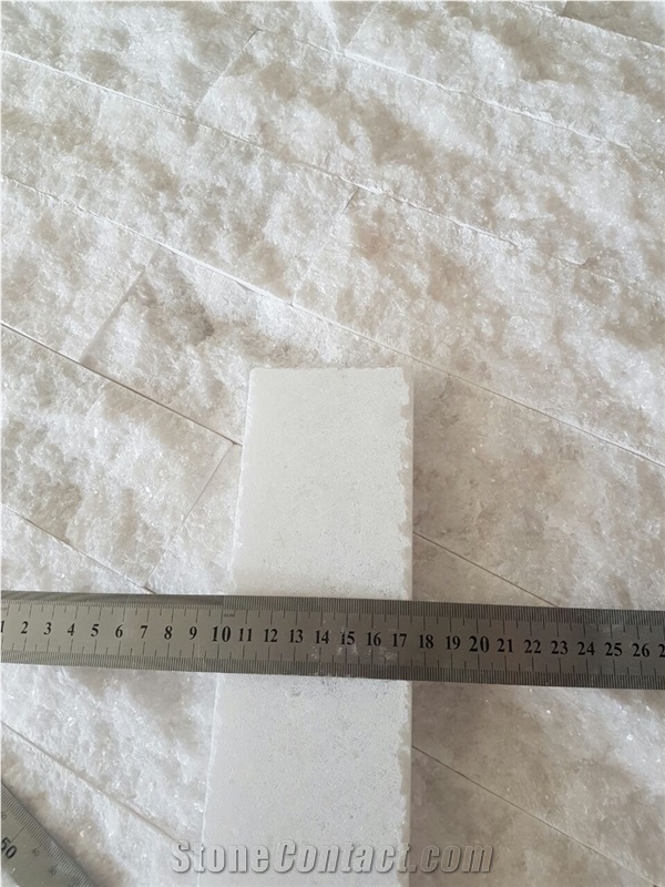 Split White Marble - Wall Cladding Marble