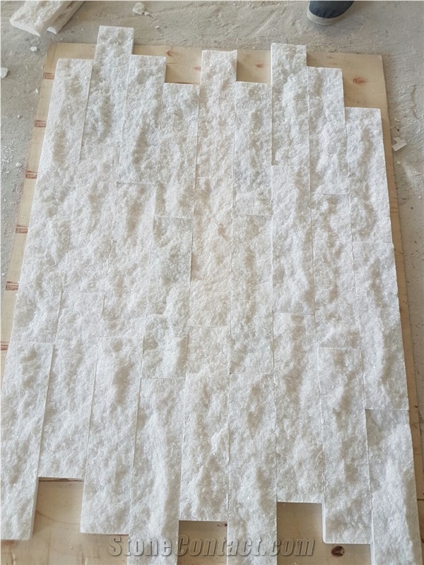 Split White Marble - Wall Cladding Marble