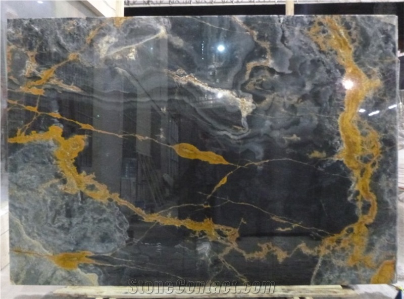 Black Onyx Nero Onyx Black Gold Onyx Spray Tile for Wall /Floor/Counter Top