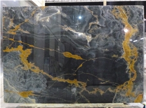 Black Onyx Nero Onyx Black Gold Onyx Spray Tile for Wall /Floor/Counter Top