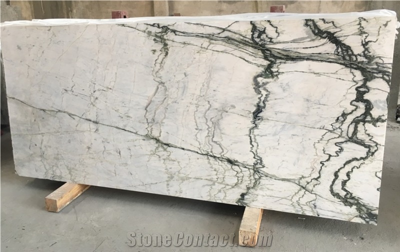Blue Orchid Marble Pattern,Marble Opus Pattern,Wall Covering,White Iwth Green Vein,Spider Green