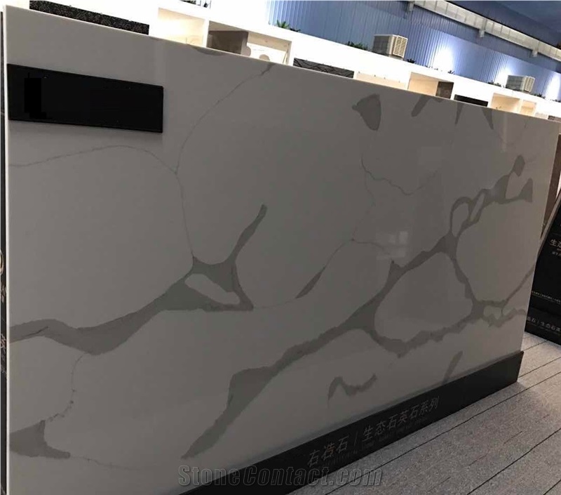 Calacatta Quartz, Big Slabs Flat Edge, Eased Edge, Beveled Edge, Kitchen Countertops, Bar Tops, Custom Worktops, Island Top