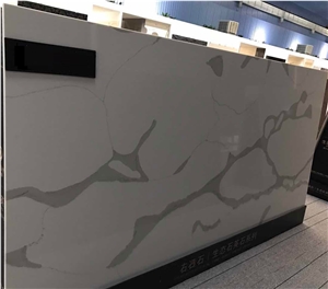 Calacatta Quartz, Big Slabs Flat Edge, Eased Edge, Beveled Edge, Kitchen Countertops, Bar Tops, Custom Worktops, Island Top